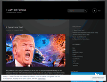 Tablet Screenshot of icantbefamous.com